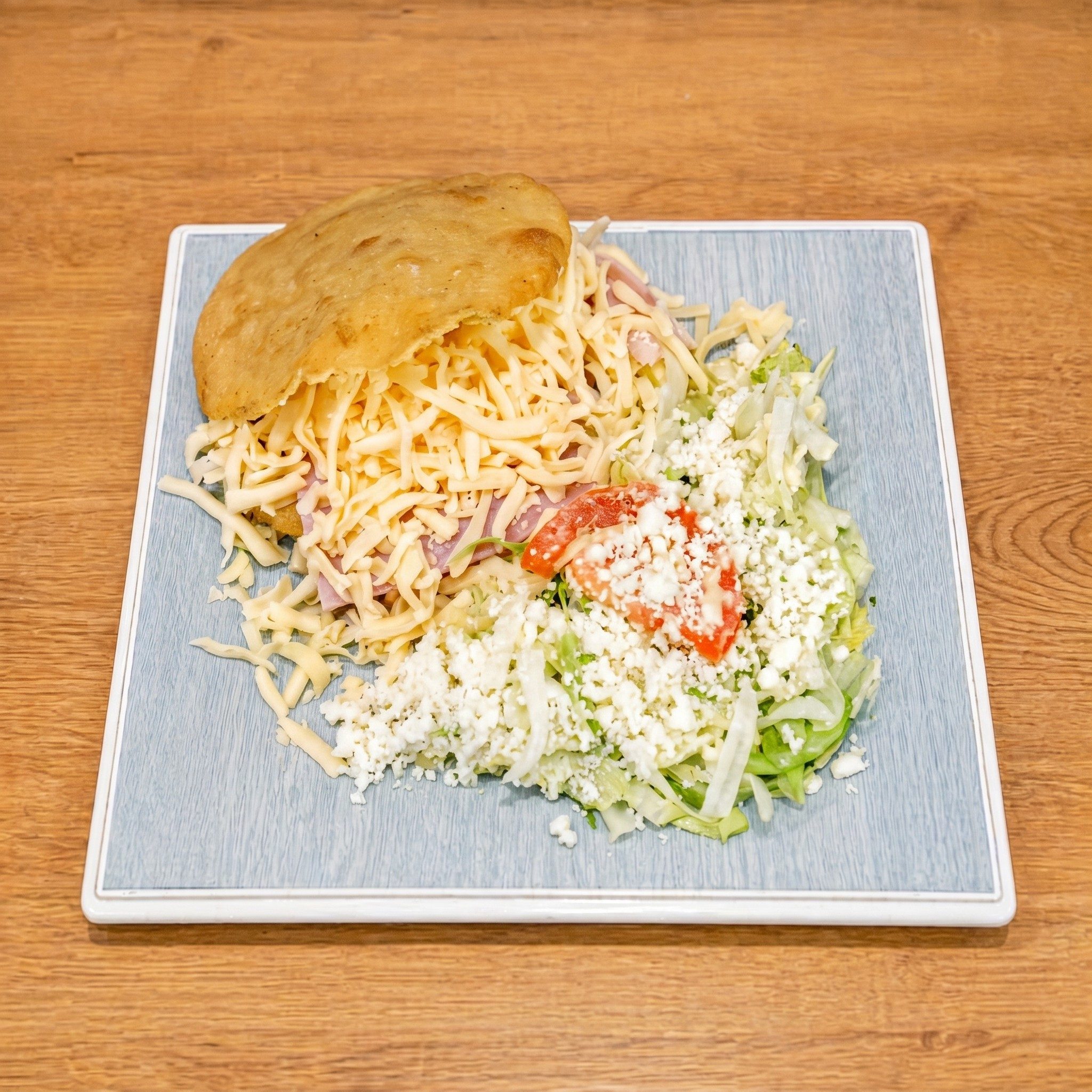 Jamón Y Queso Arepa.