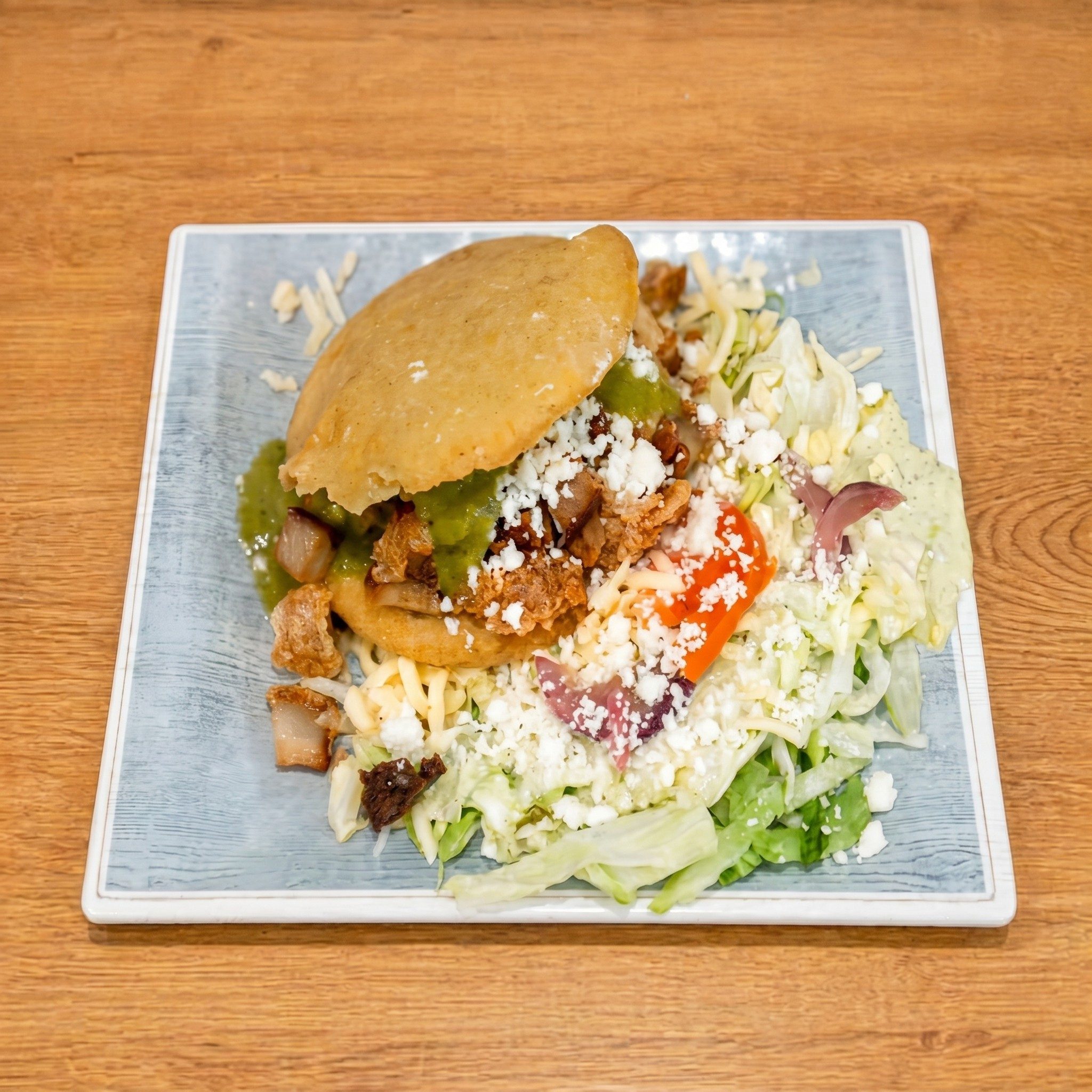 Chicharrón Arepa.